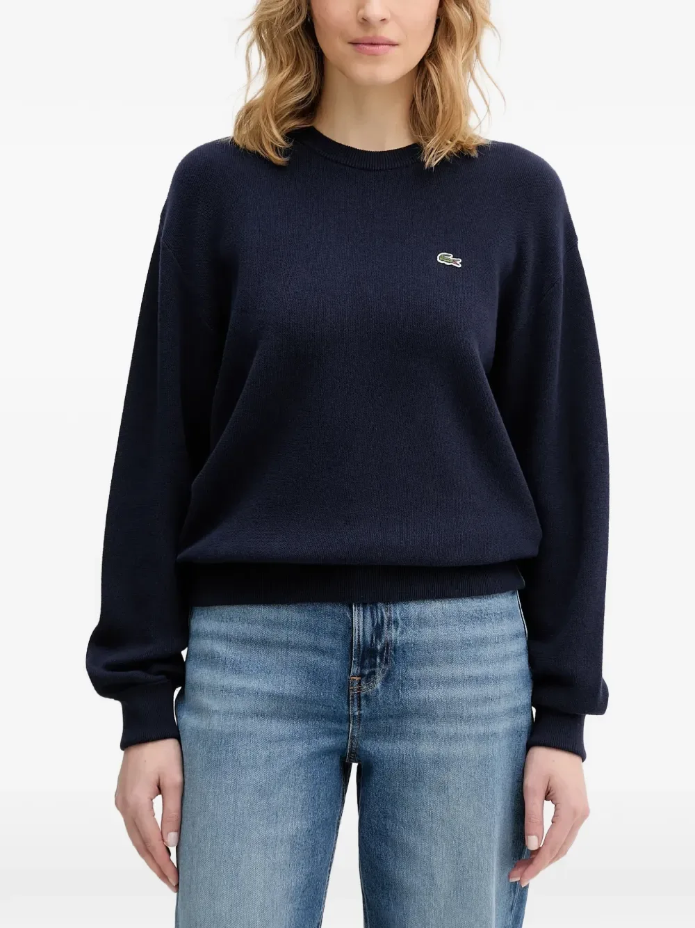 Свитер Lacoste Classic, с логотипом, синий