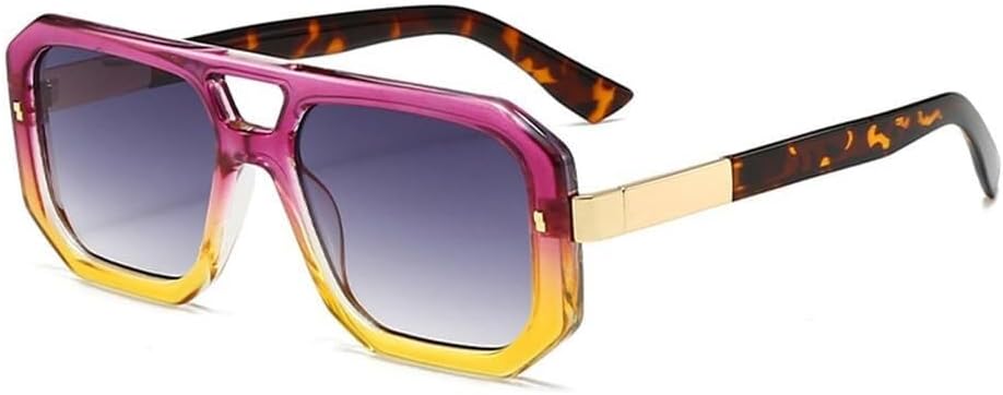 

Солнцезащитные очки с двойной перемычкой для женщин и мужчин с заклепками, прозрачные, градиентные, с защитой от УФ-излучения UV400, для занятий спортом на открытом воздухе, бега и езды на велосипеде Generic, Ttyj212-7