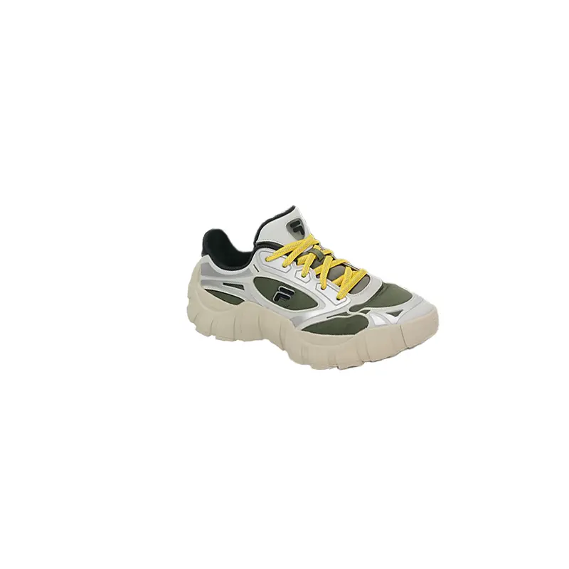 Кроссовки FILA FUSION BONE DX Spine Shoes Lifestyle Shoes Men Low-top Four-leaf Clover Green / Silver Gray, зеленый — фото 2