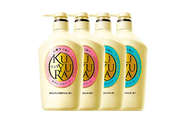 Набор для ухода за кожей KEYOURAN Beauty Skin Shower Gel с успокаивающим и ароматическим эффектом, 2 флакона KUYURA, Tranquility Refreshing Scent 550ml*2+Serene Fragrance 550ml*2