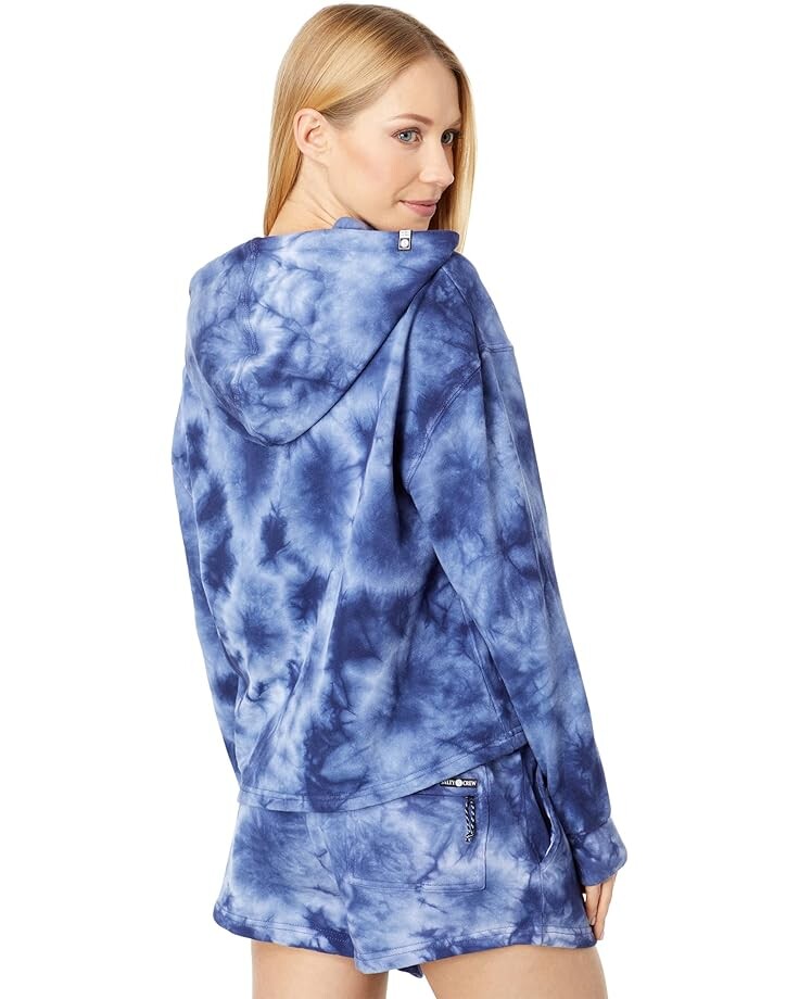 

Худи Salty Crew Sand Set Crop Pullover Hoodie, цвет Navy Tie-Dye