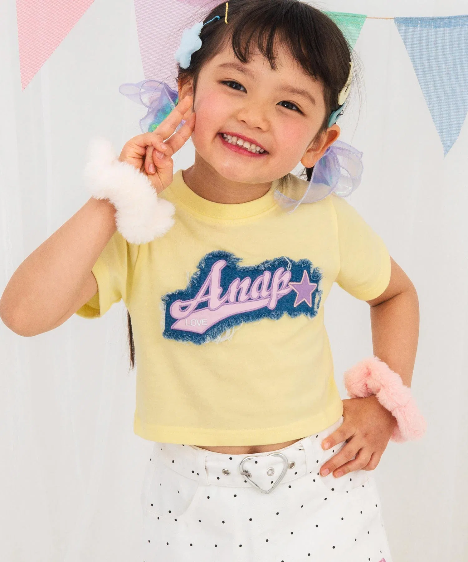 Детская футболка ANAP kids с нашивкой из денима