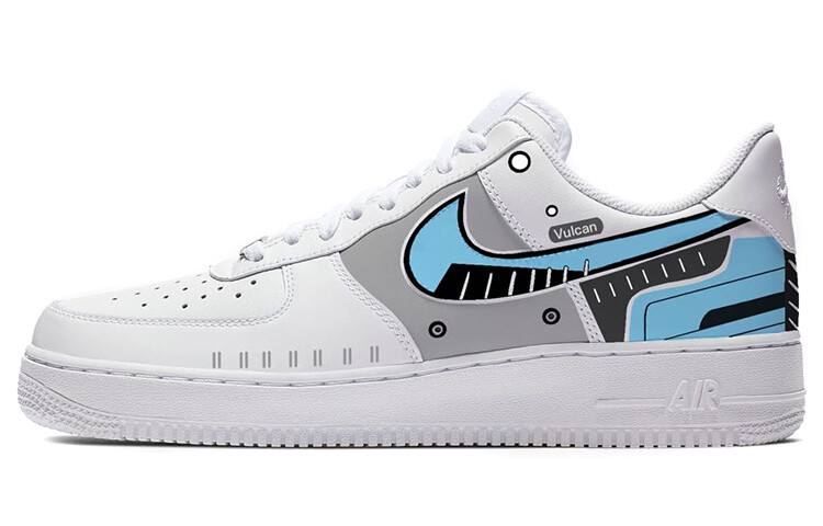 

Кроссовки Nike Air Force 1 Skateboard Shoes Men Low-Top White Blue/Gray