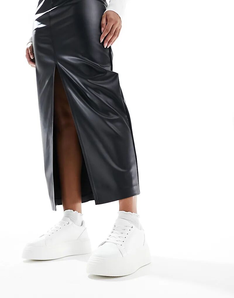 Массивные кроссовки ASOS DESIGN Wide Fit Dream белого цвета — фото 4
