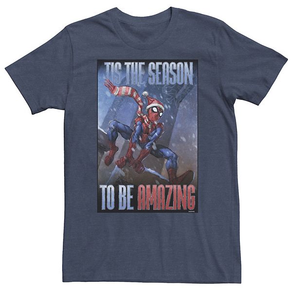 

Футболка Big & tall Spider-Man "'tis the season to be amazing" Marvel