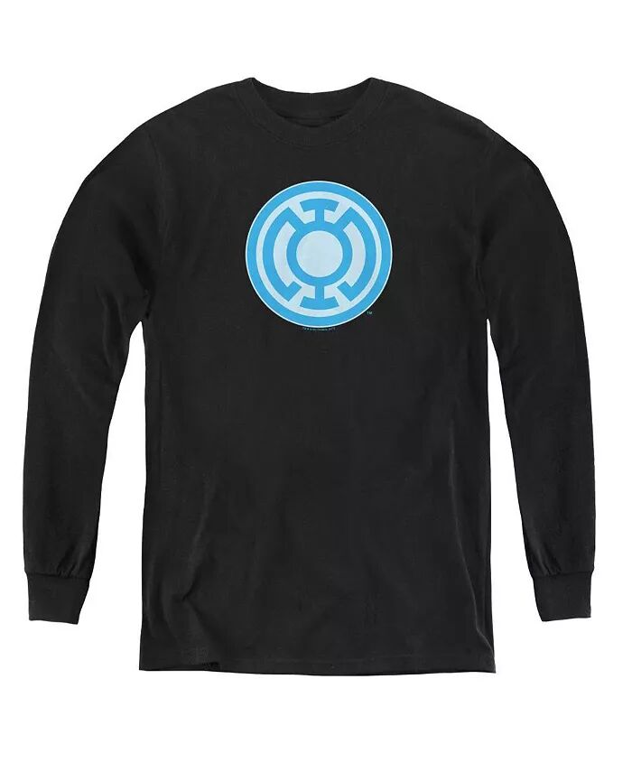 

Свитшот с длинным рукавом для мальчиков и подростков с синим символом Green Lantern, черный