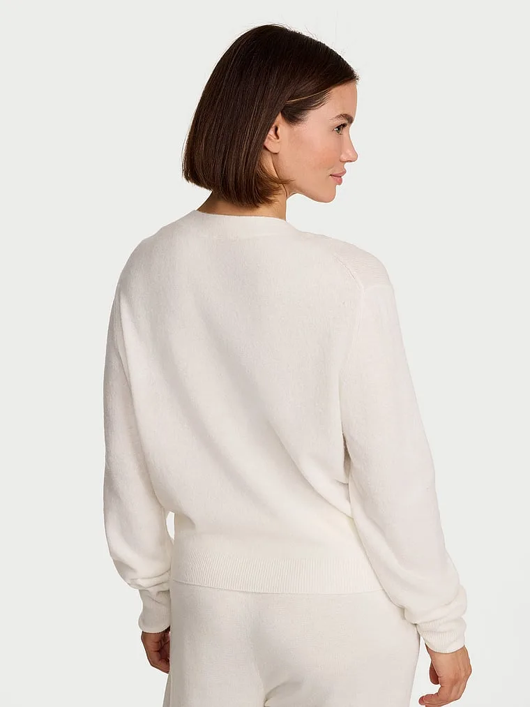 Роскошный вязаный свитер с круглым вырезом Victoria'S Secret, Soft Ivory — фото 2
