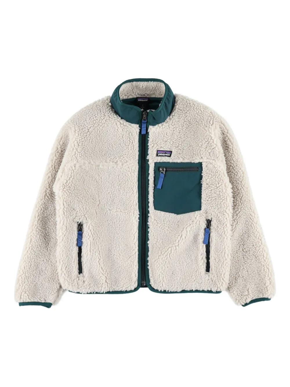 

Флисовая куртка на молнии Patagonia Kids, нейтральный