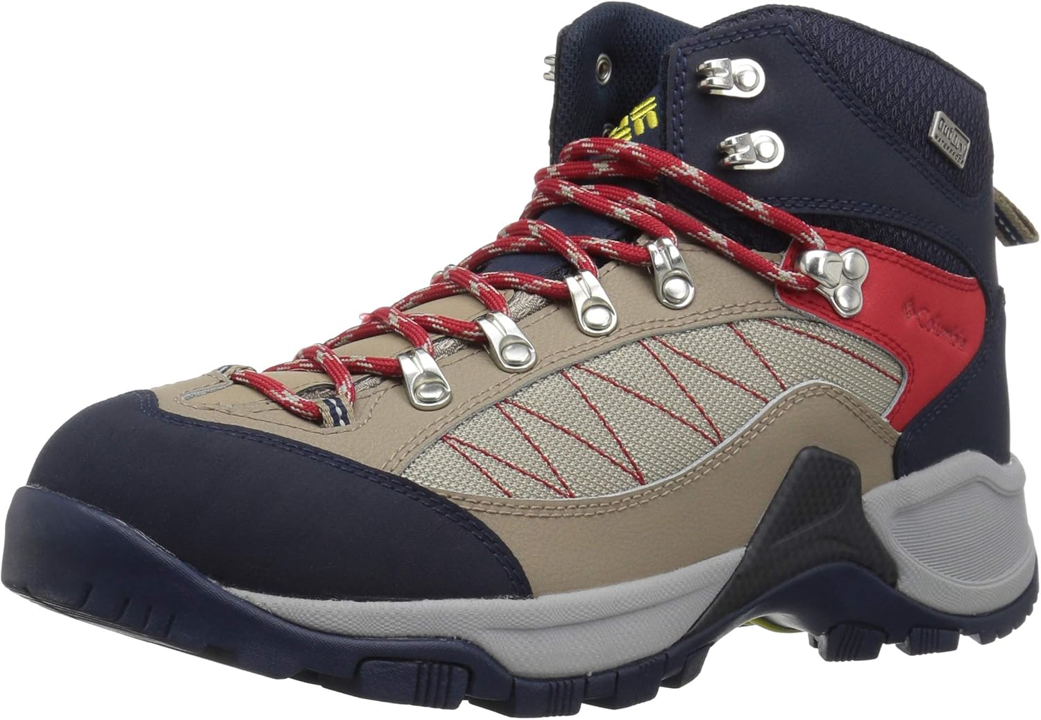 

Columbia мужские треккинговые ботинки Table Rock Outdry, Collegiate Navy, Acid Yellow