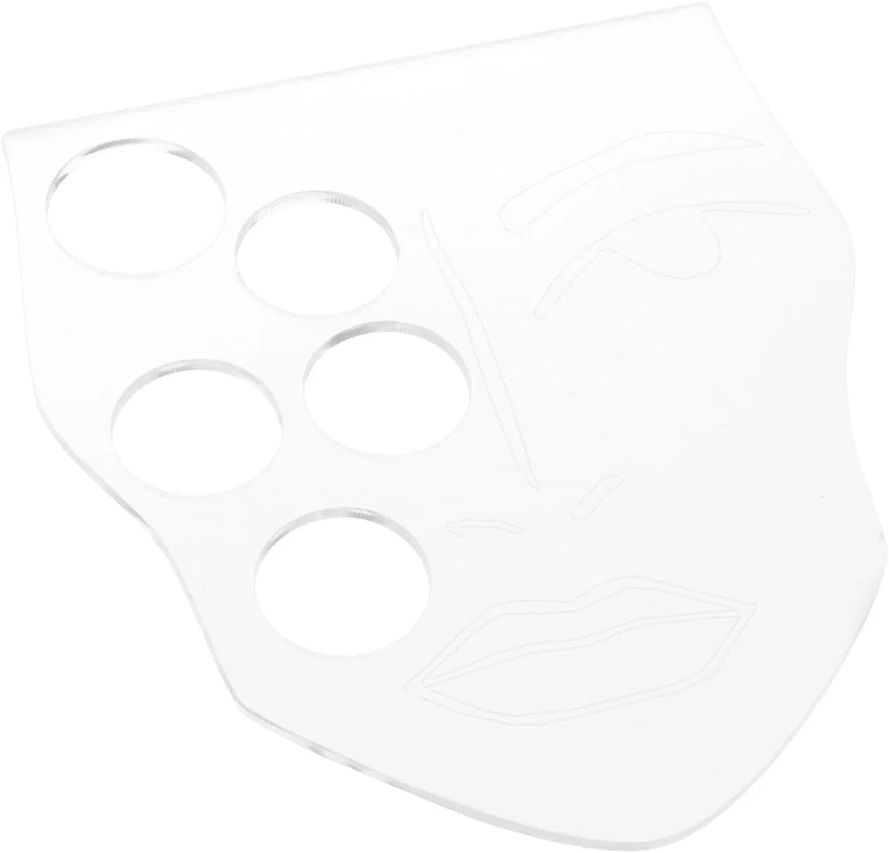 Палитра для теней прозрачная Generic 4 отверстия 13x15 см