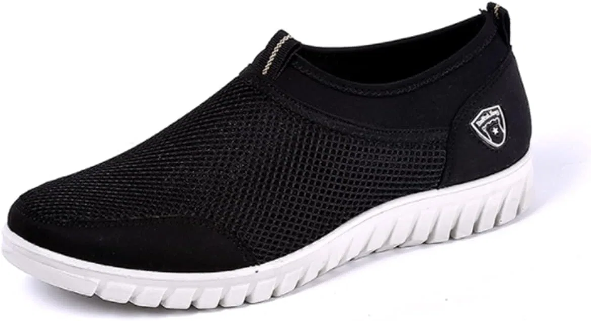 Мужские лоферы дышащие Mesh Stylish Black Asifn