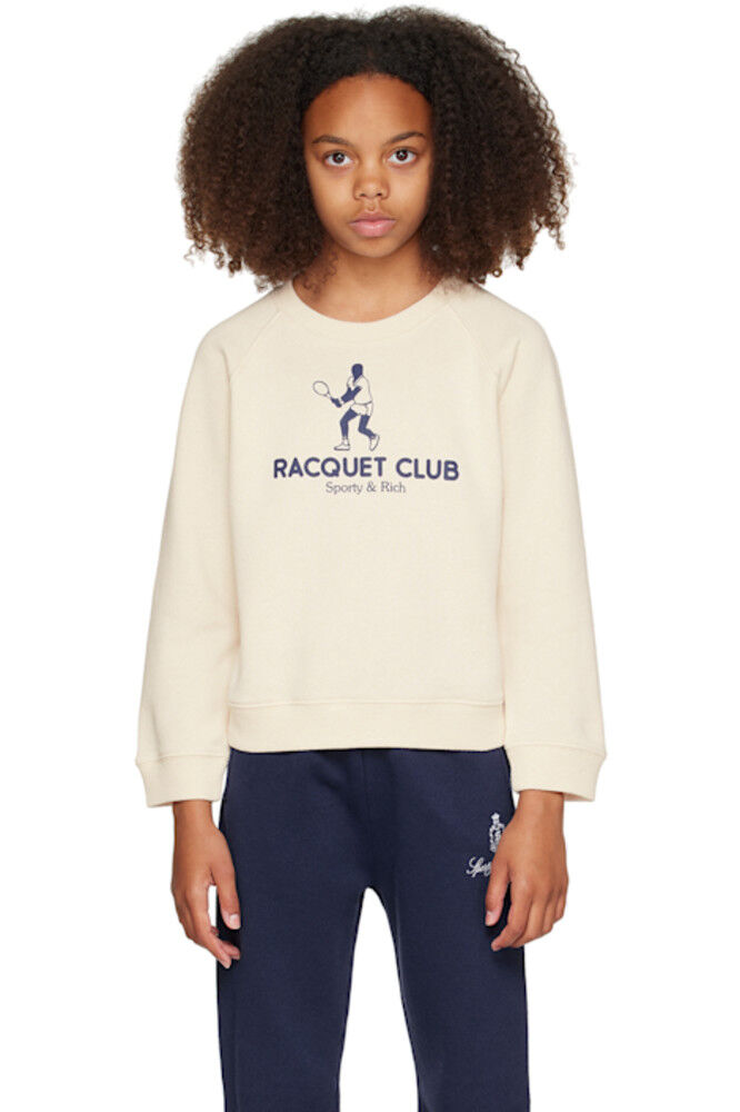 

Детская толстовка Off-White 'Racquet Club' Sporty & Rich