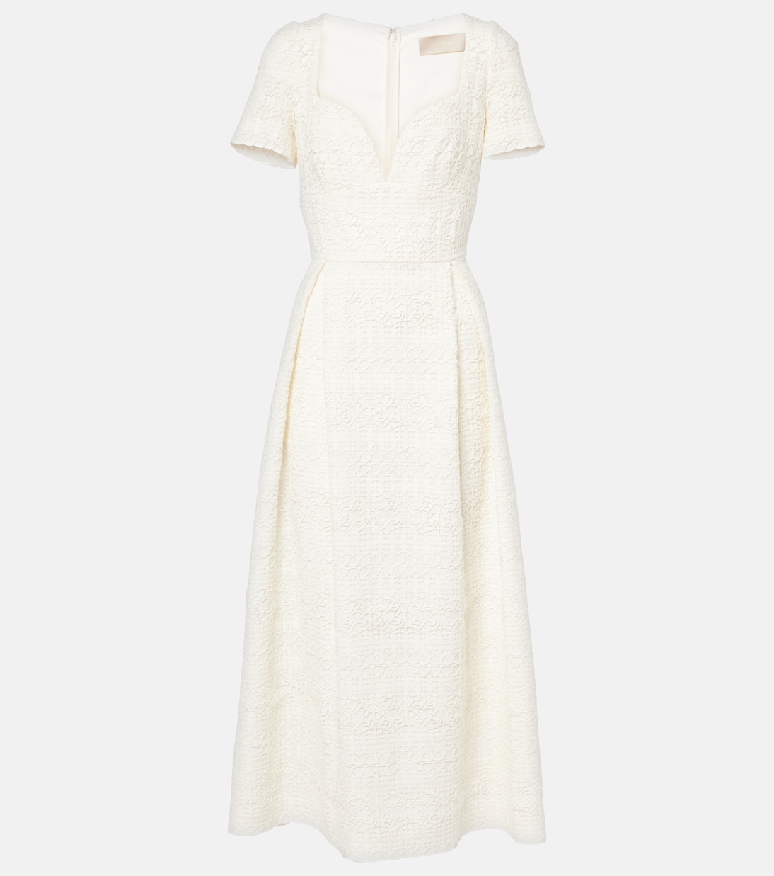 

Платье миди из макраме Elie Saab, белый