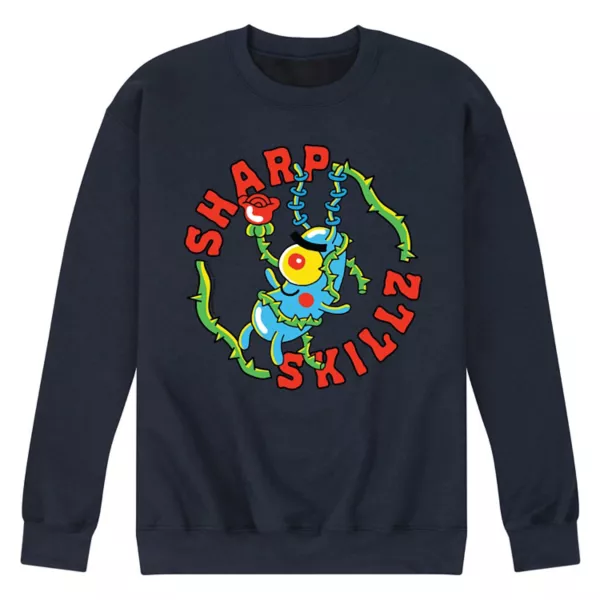 

Мужской флисовый свитшот SpongeBob SquarePants с планктоном Nickelodeon, синий