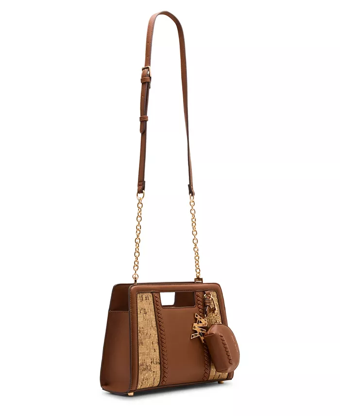 

Сумка-клатч с ремешком из пробки и съемным ремнем Anne Klein, мультиколор