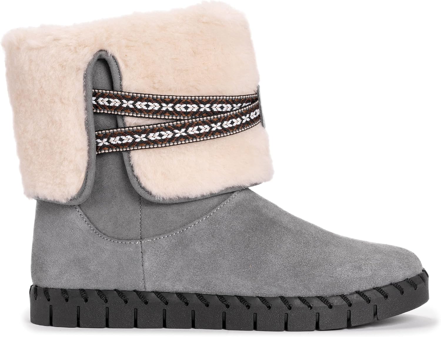 Мужские и женские модные ботинки MUK LUKS Flexi Montauk, серый — фото 3