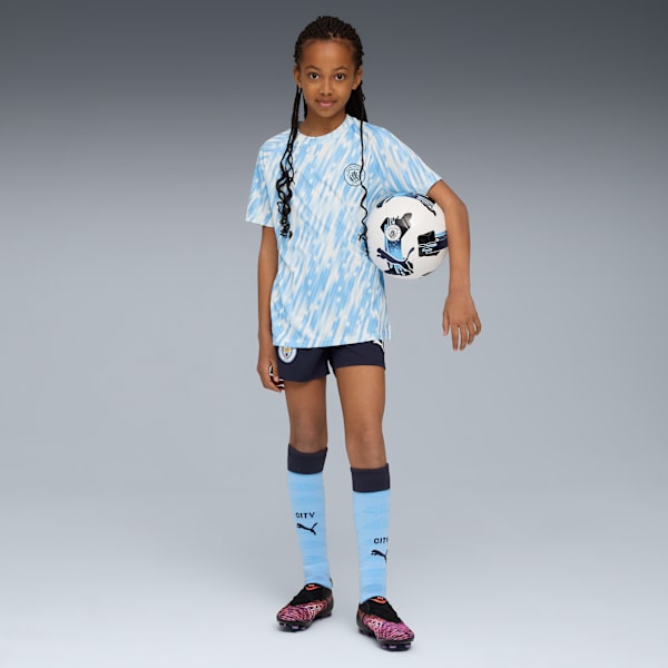 Футболка для разминки больших детей Manchester City Prematch Puma, синий — фото 4