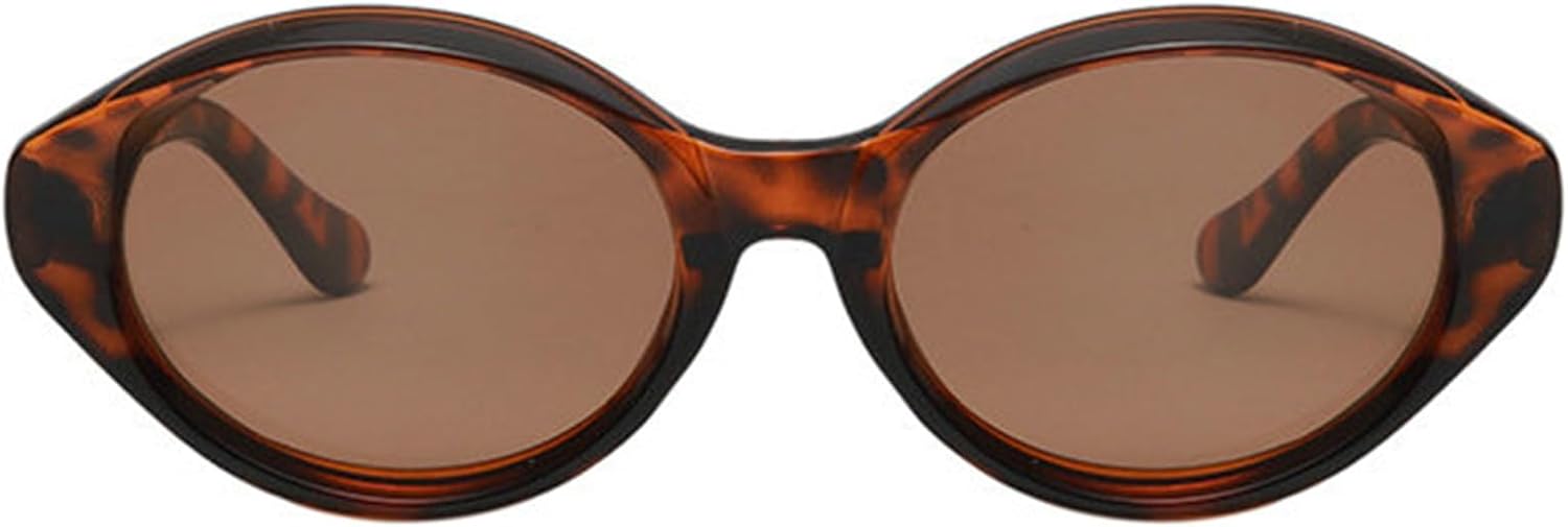 

Willochra Модные овальные солнцезащитные очки в толстой оправе для женщин, маленькие очки «кошачий глаз», солнцезащитные очки в стиле 90-х с защитой от УФ-излучения UV400, дизайнерские панк-очки, C6