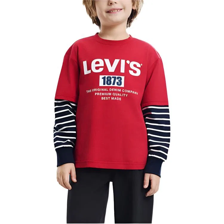 Детская футболка с круглым вырезом Levis, Dark Indigo — фото 3