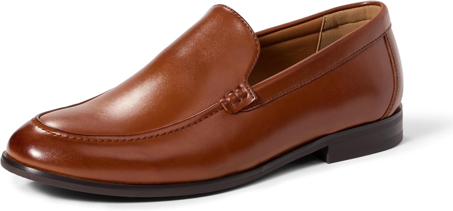 

Мужские лоферы Amazon Essentials Venetian, обувь без шнурков, Tan Faux Leather