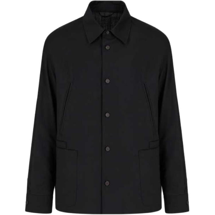 

EMPORIO ARMANI Легкая куртка на пуговицах, Midnight Starry Black