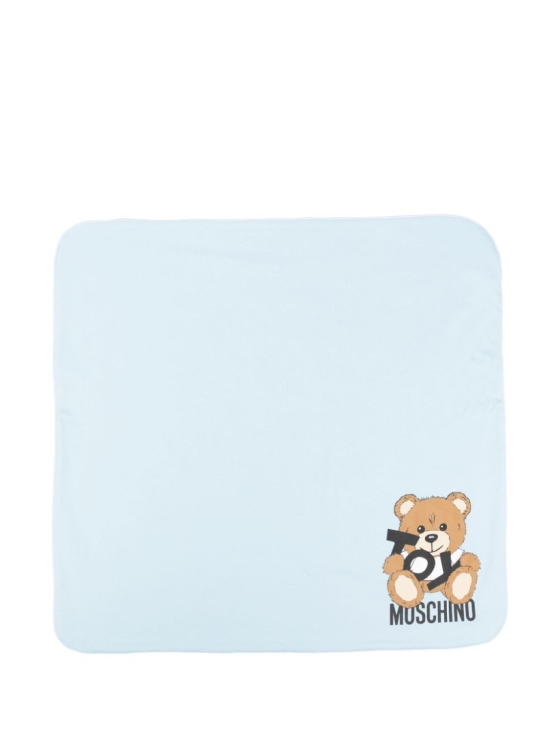 

Moschino Kids одеяло с принтом Teddy Bear, синий