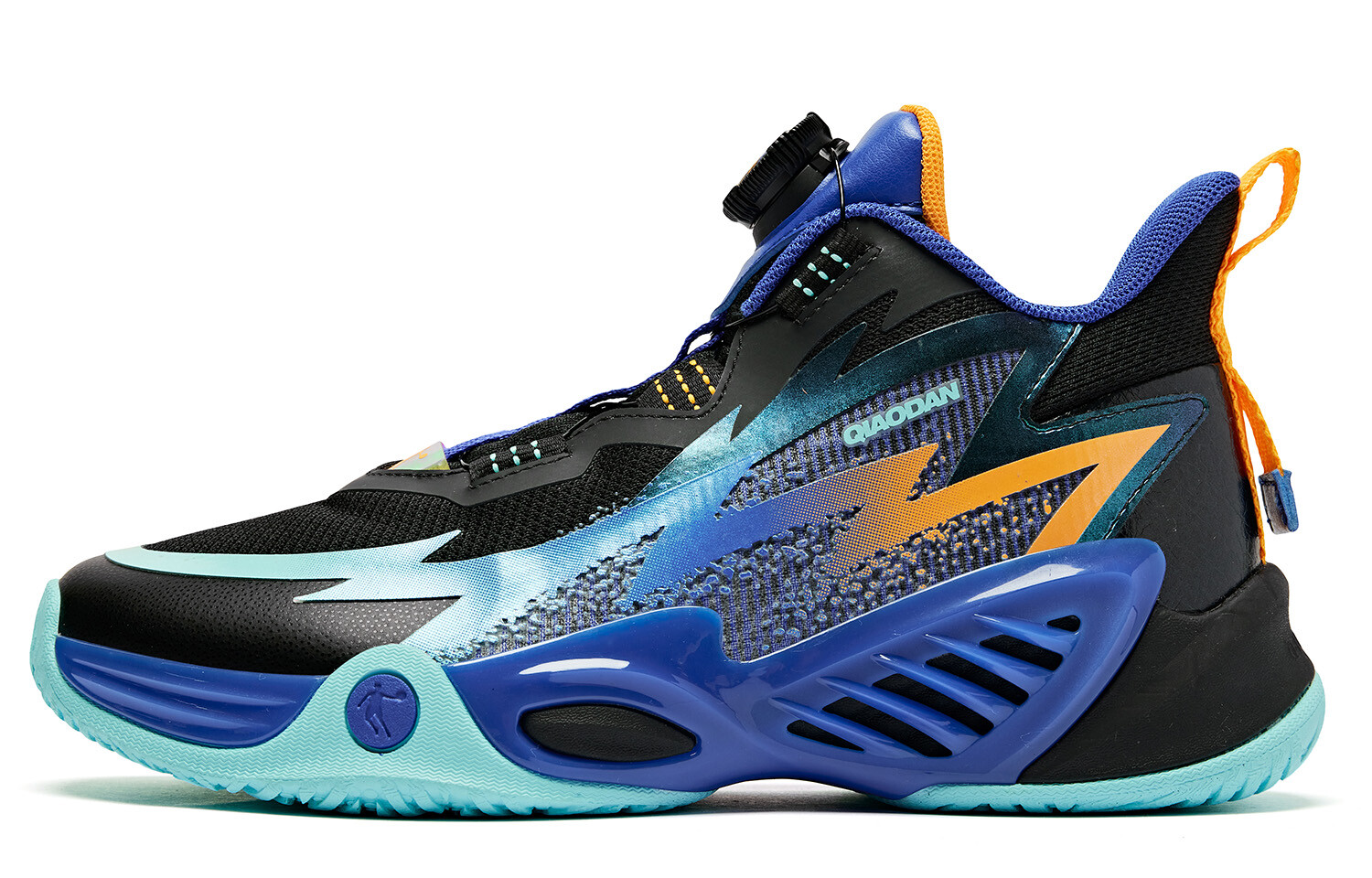 

Детские баскетбольные кроссовки GS Low-top Black/Misty Blue Qiaodan, черный