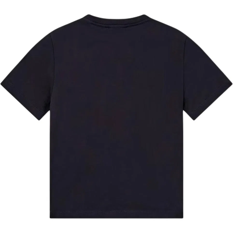 Футболка Regular Fit EMPORIO ARMANI EA7 Kids' Черная — фото 2