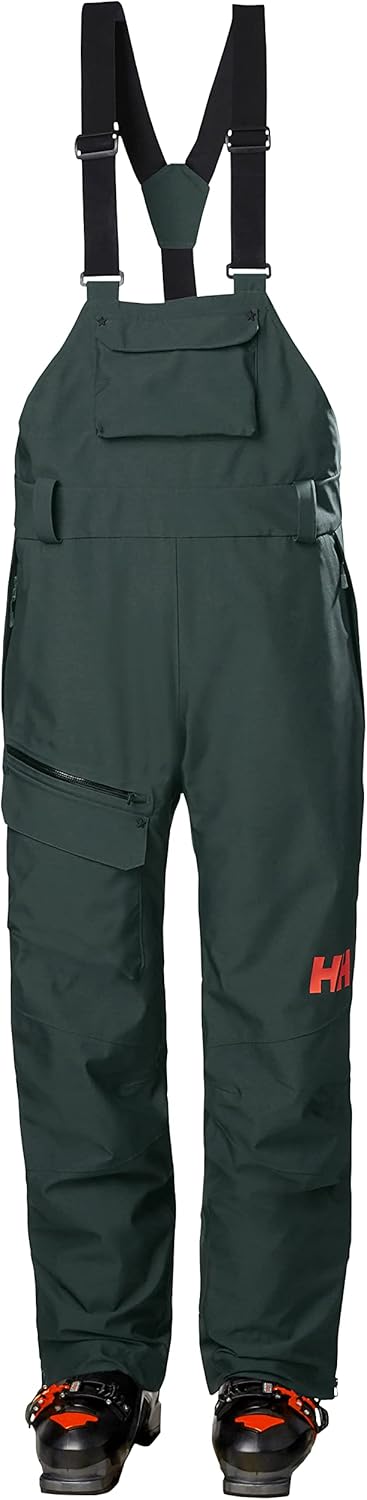 

Брюки Helly-Hansen Powderqueen Bib Pant - женские лыжные штаны, Waterproof, утепленная зимняя экипировка Helly Hansen, 495 Darkest Spruce