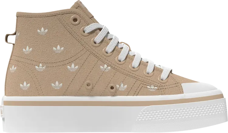 

Кроссовки Wmns Nizza Platform Mid 'Beige Trefoil Monogram', загар
