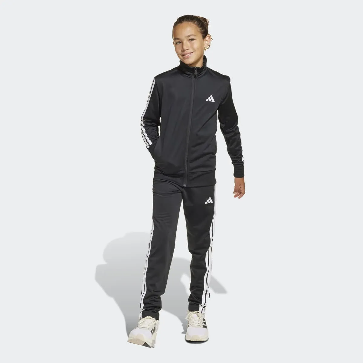 Детский спортивный костюм Essentials Climacool adidas, черный — фото 3