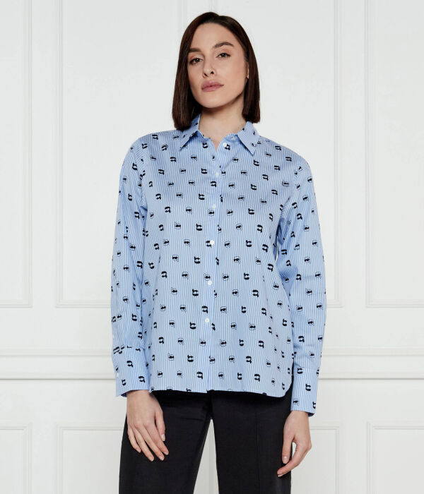 

Значок Рубашка aop Loose fit Karl Lagerfeld, синий