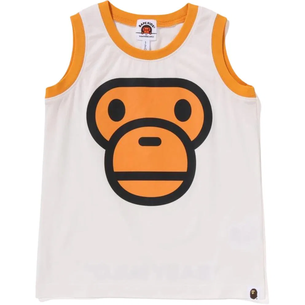 Майка Bape белая для детей 3-7 лет