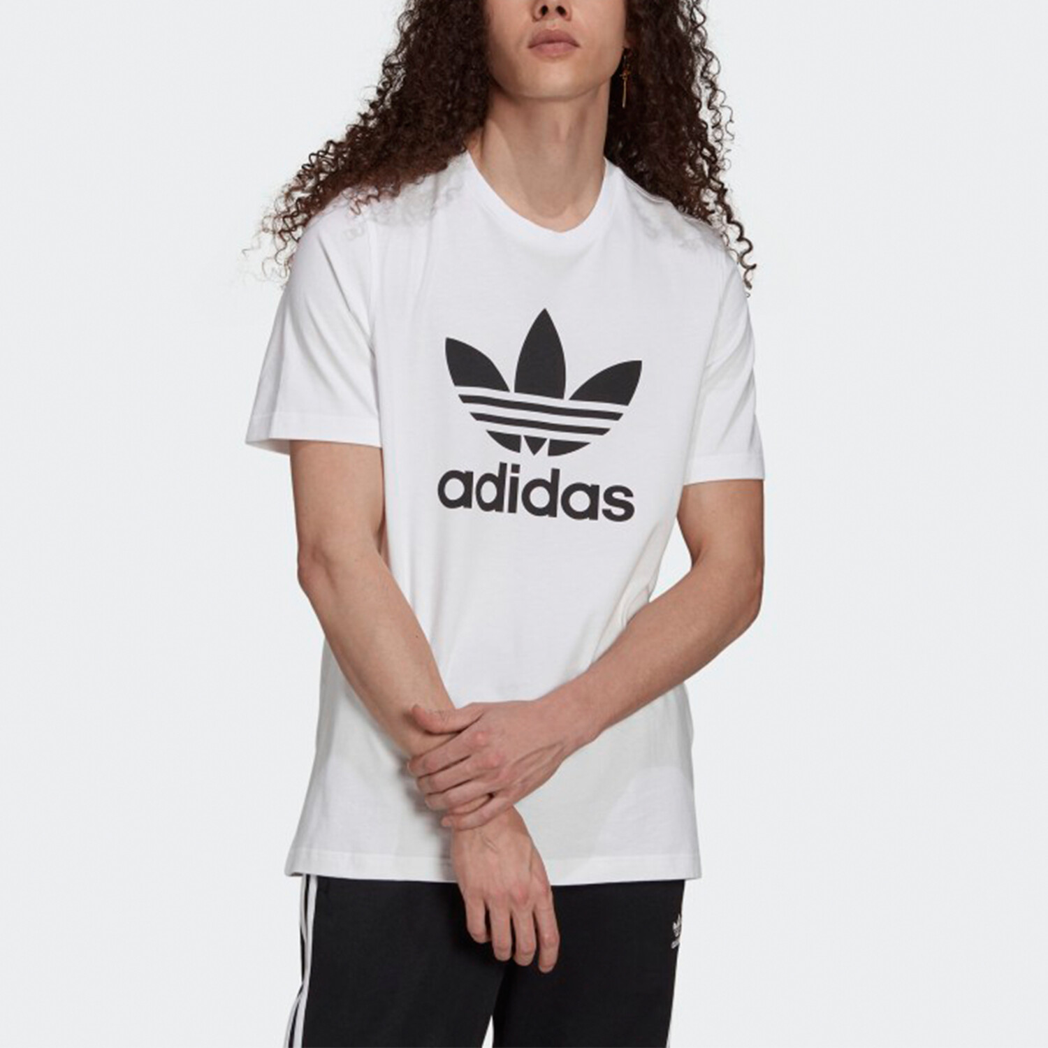 Футболка Classics Trefoil Tee мужская белая Adidas Originals, белый — фото 2