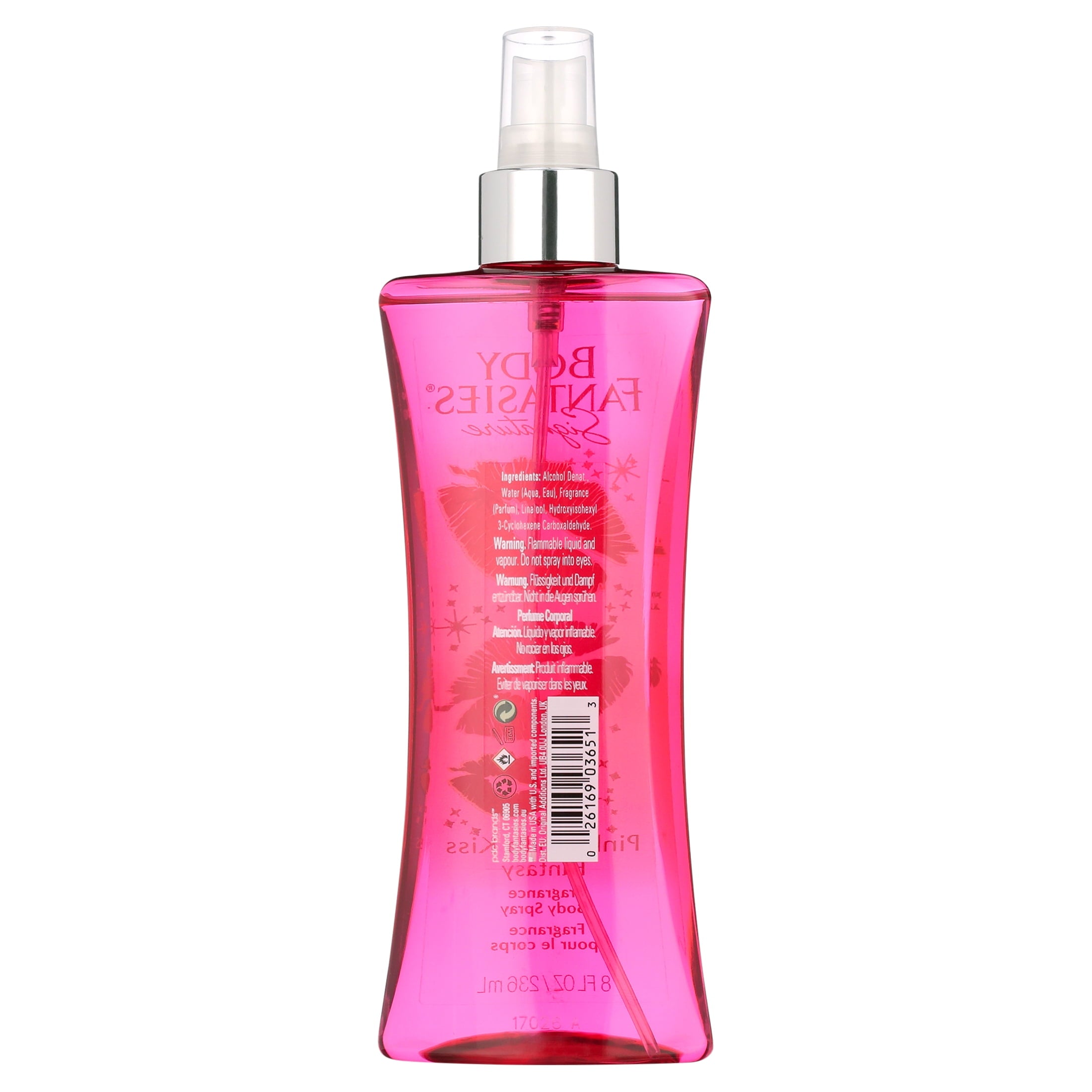 Спрей для тела Pink Vanilla Kiss от Body Fantasies для женщин - 237 мл - упаковка из 3 штук — фото 2