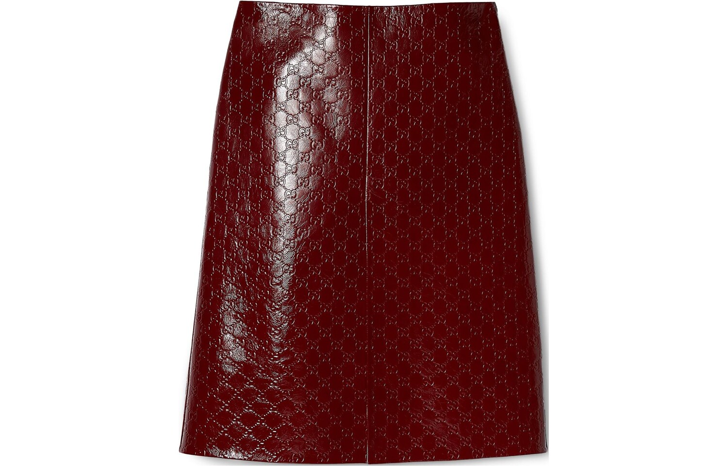 

Кожаная длинная юбка женская красная Gucci