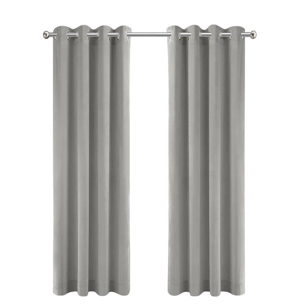 

Коллекция LW Шторы Серые Бархатные Готовые 290х270см с Люверсами - Готовые Шторы с Люверсами Велюр - Бархатные Шторы - Плотные Шторы - Затемнение LWcollection, серый