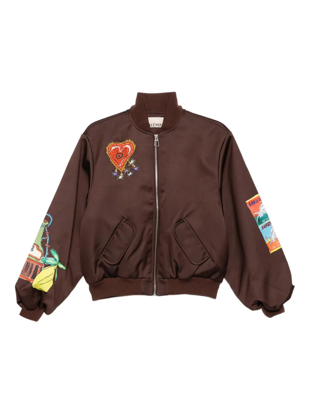 

Куртка с графичным принтом ALEMAIS, коричневый