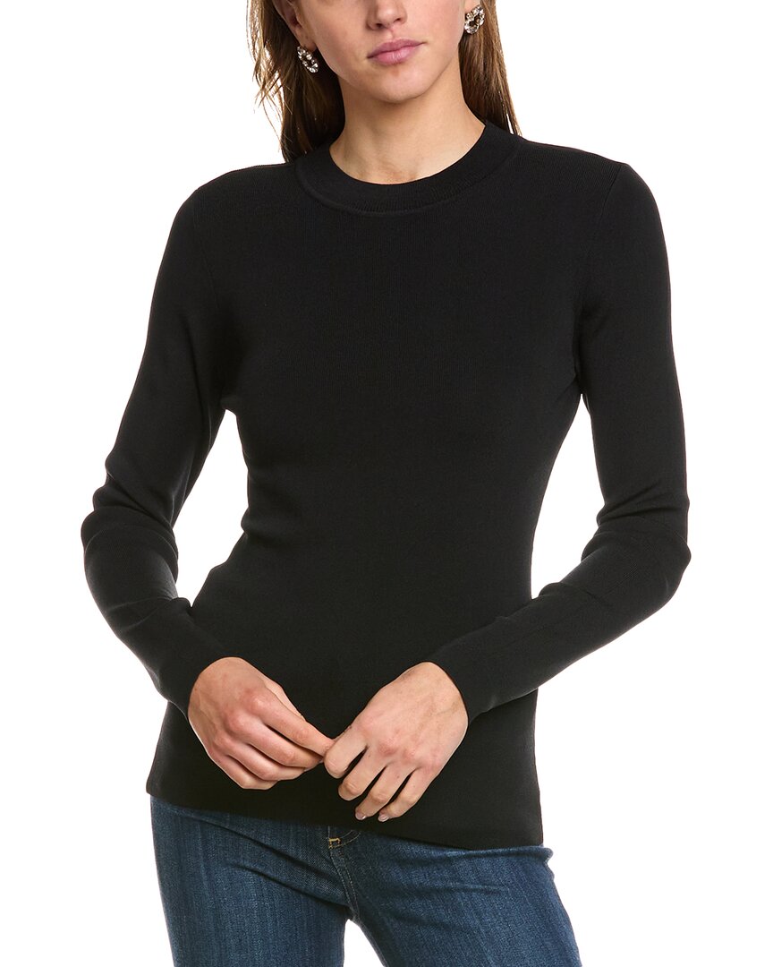 

BCBGMAXAZRIA Пуловер с круглым вырезом, черный