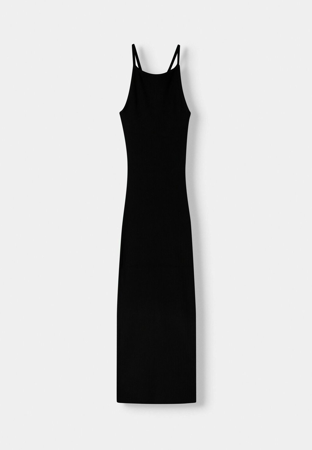 

Платье-свитер OPEN BACK, MIDI Bershka, цвет Black Denim