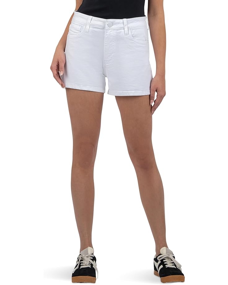

Шорты KUT from the Kloth Jane High-Rise Shorts With Five Pockets With Regular Hem, цвет Optic White