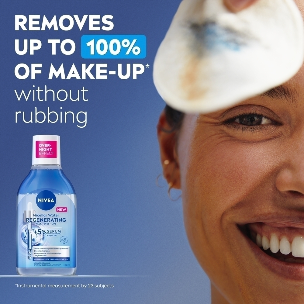 Мицеллярная вода Nivea — Мицеллярная восстанавливающая очищающая с регенерирующим эффектом, 400 мл — фото 3