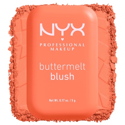 

ПРОФЕССИОНАЛЬНАЯ МАКИЯЖНАЯ КРАСКА Buttermelt Powder Blush Румяна, устойчивые к выцветанию и стиранию, веганская формула Sooner The Butta 03 0,17 унции NYX