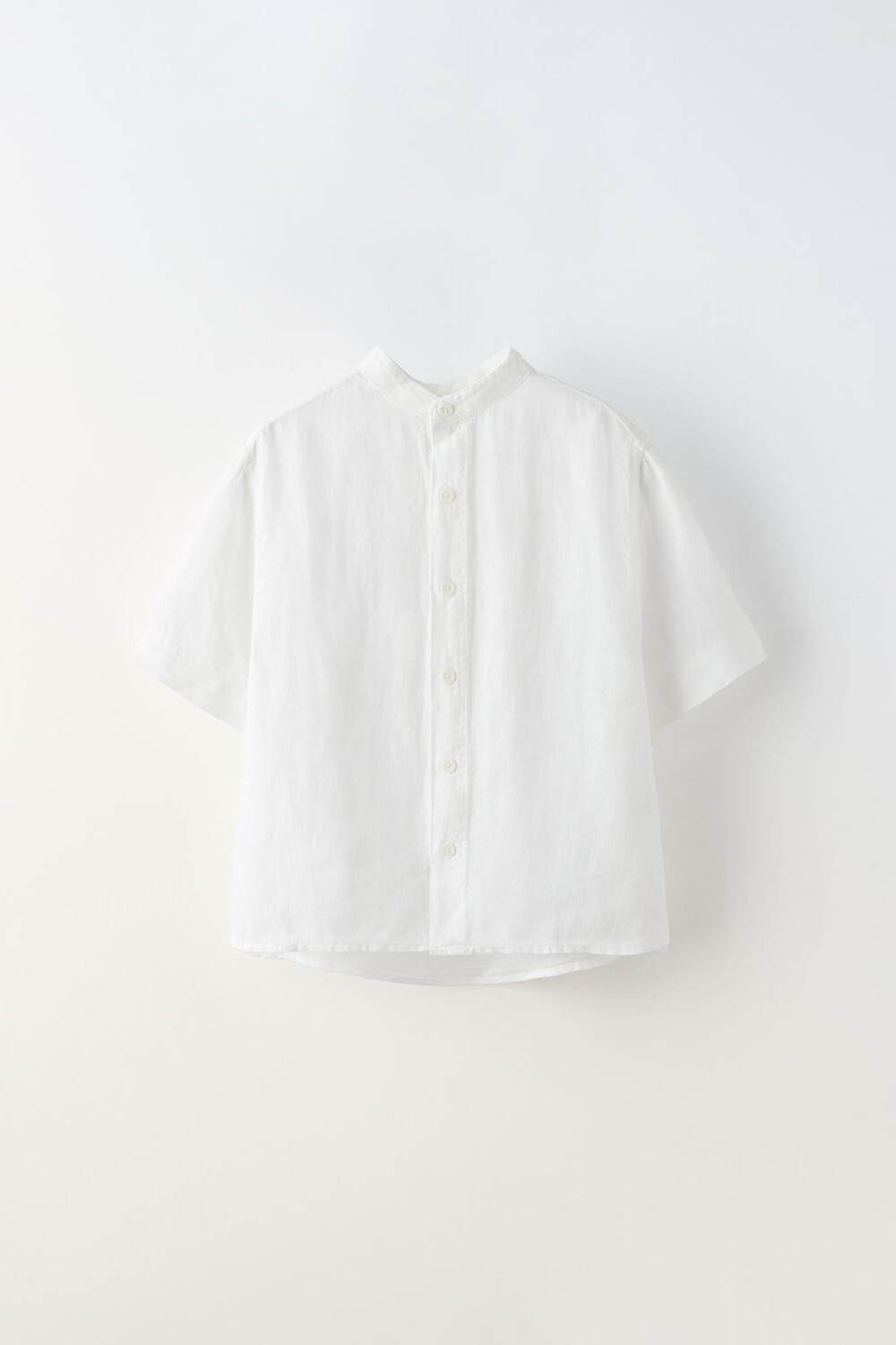 

Льняная рубашка ZARA, белый