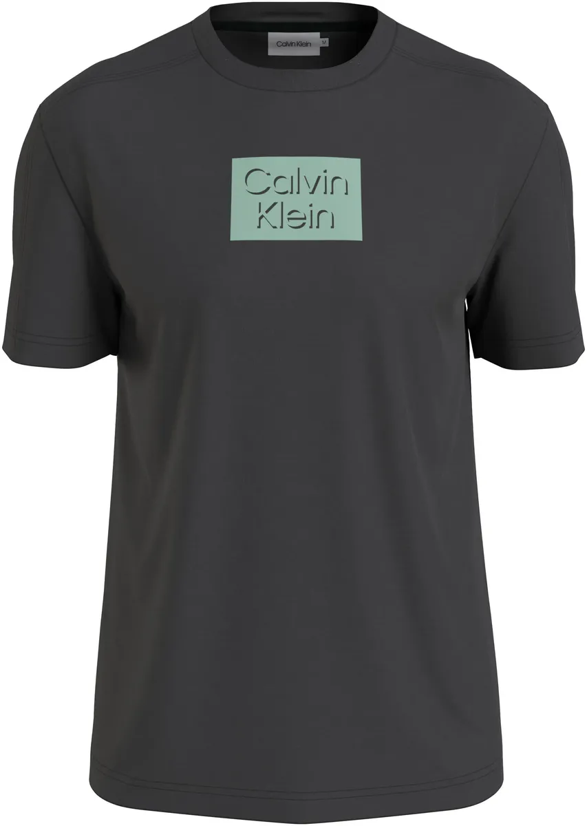 

Футболка Calvin Klein Big&Tall "BT_CUT OUT SHADOW LOGO T-SHIRT", больших размеров с принтом логотипа, цвет Ck Black