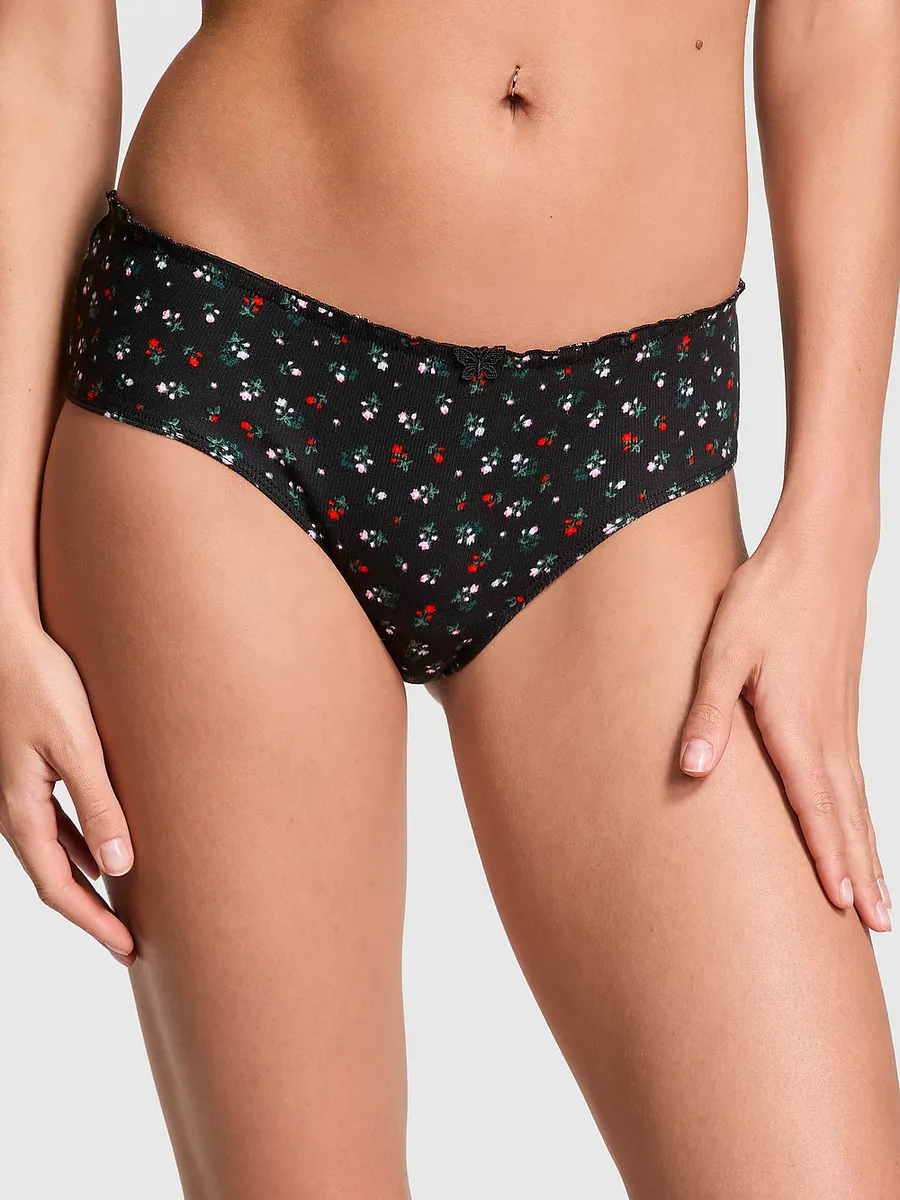 

Хлопковые трусики Cheeky с завязками на спине Pink, черный