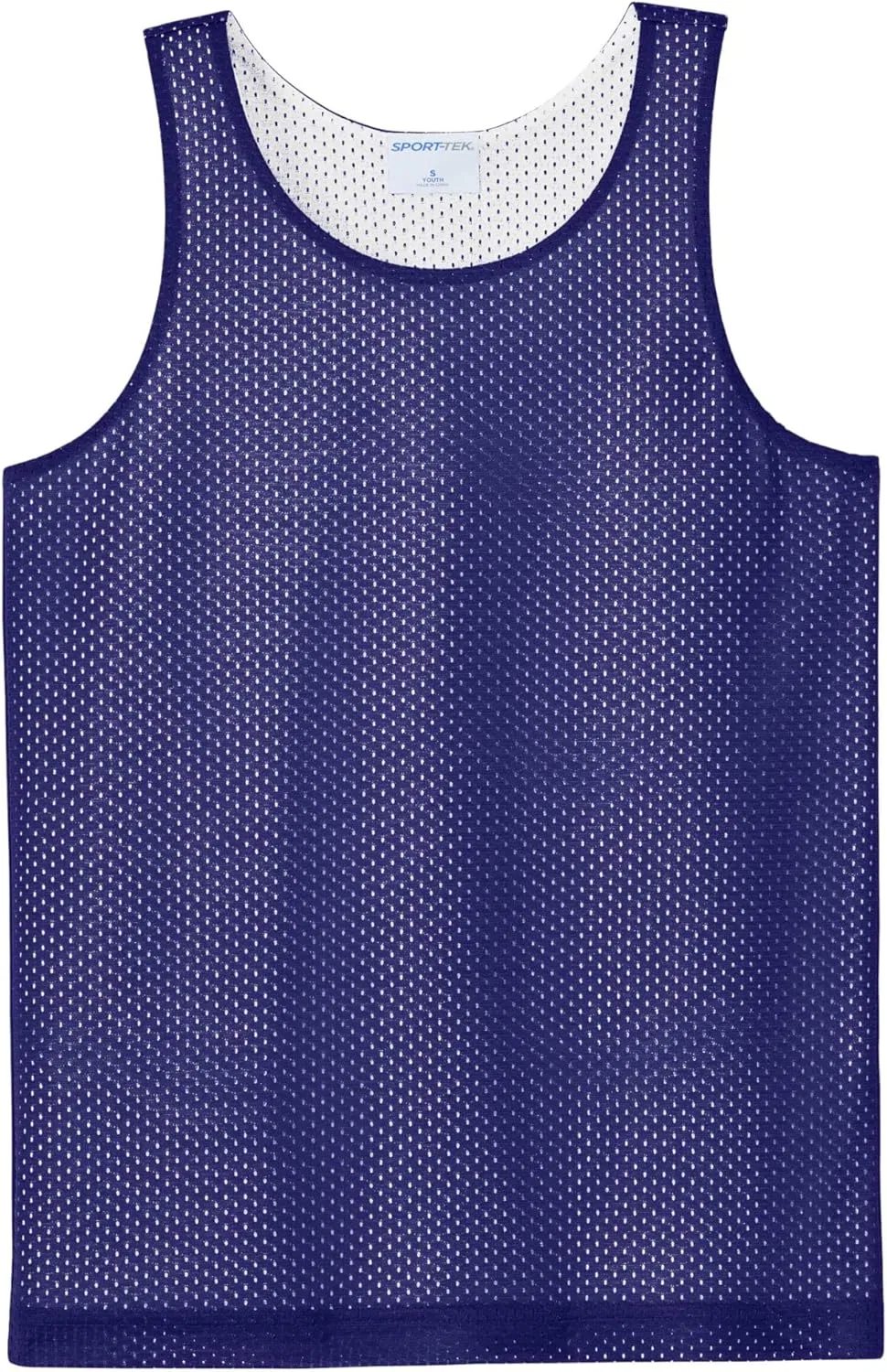 Детская майка SPORT-TEK, фиолетовый/белый