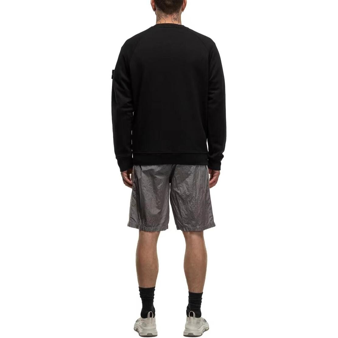 Толстовка мужская Stone Island Logo Patch Sleeved, черный — фото 4