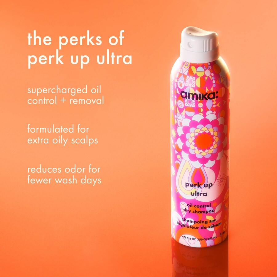 Сухой шампунь Perk Up Ultra Oil Control amika, 5.3 oz /250 ml — фото 4