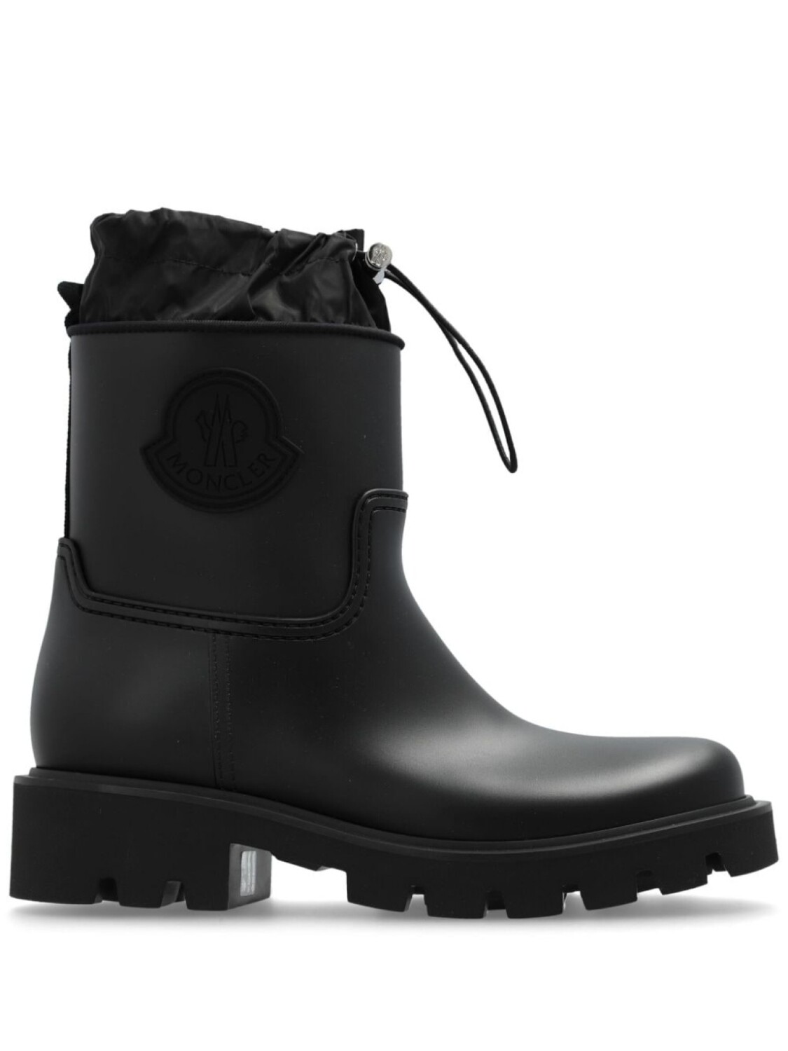 Moncler ботинки с рифленой подошвой и застежкой-молнией, черный